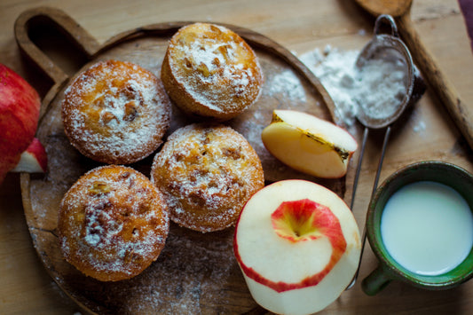 La recette des muffins aux pommes
