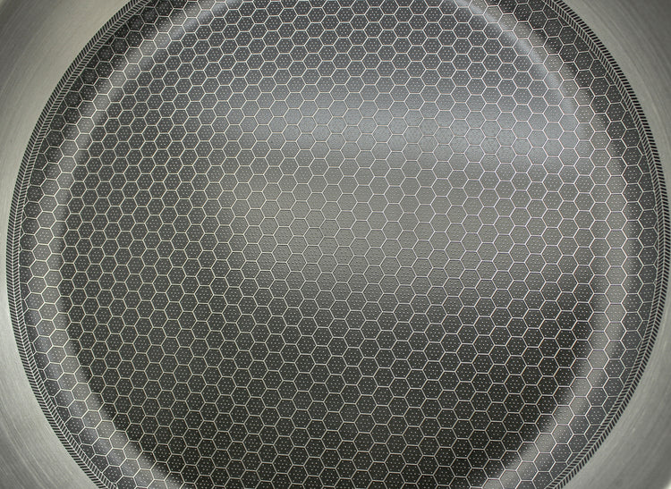 Set de 2 poêles 24 et 28 cm en acier inoxydable et revêtement sans PFAS Elo Relief Passion