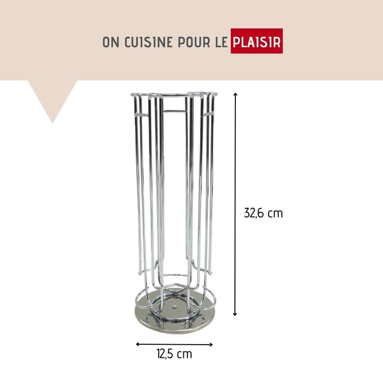 Porte capsule Dolce Gusto rotatif Fackelmann Petit Déjeuner