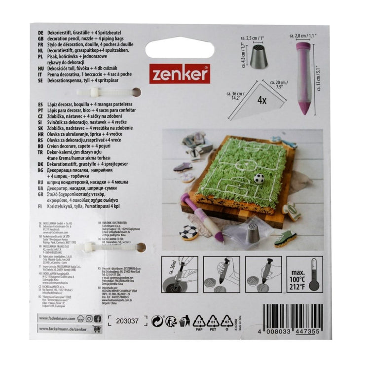 Set de décoration de terrain de foot 6 pièces Zenker Spécial Football