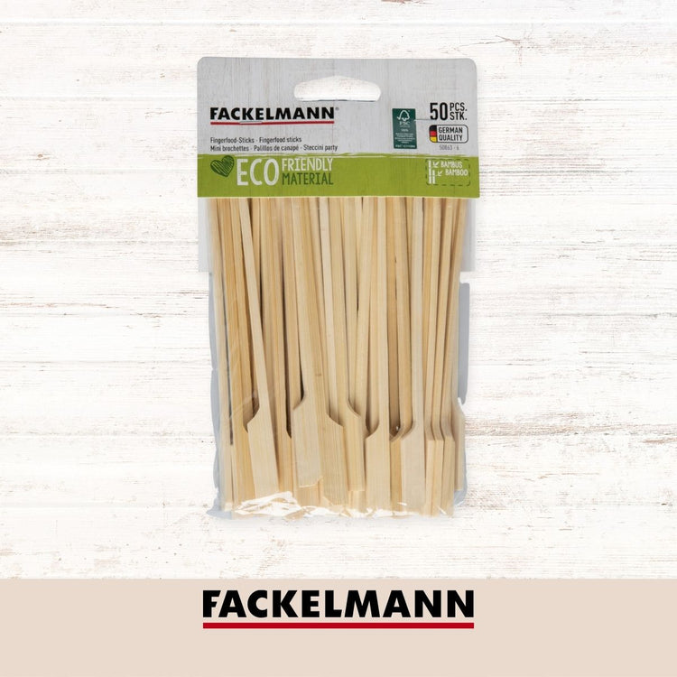 Lot de 50 piques à brochettes 15 cm en bambou FSC Fackelmann Basic