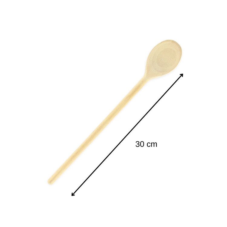 Ensemble de 3 Cuillères de cuisine en bois 30 cm Fackelmann Wood Edition