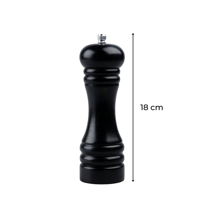 Ensemble de 2 Moulins à poivre manuel noir 18 cm FM Professional Divers