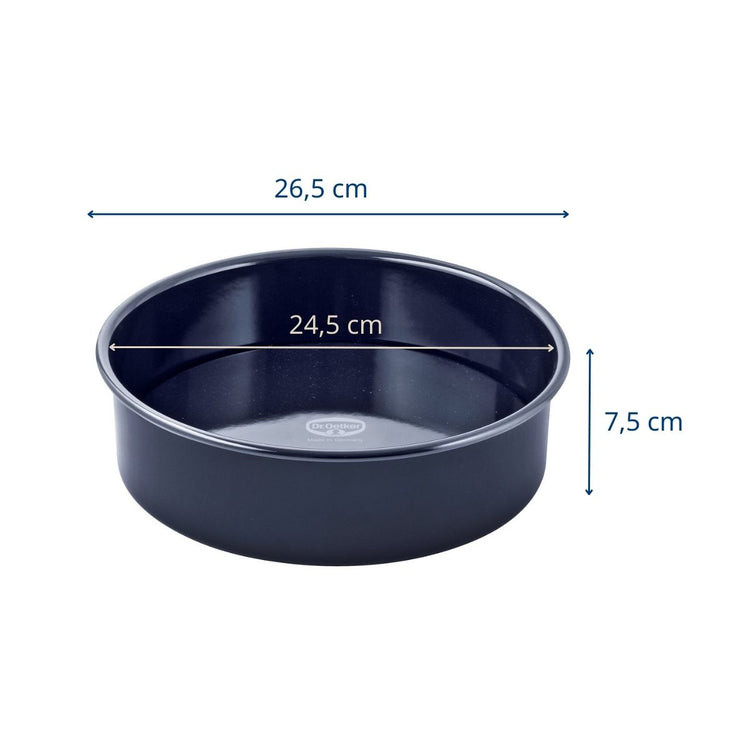 Ensemble de 2 Moules à manqué fond amovible 26,5 cm Dr Oetker Back Liebe