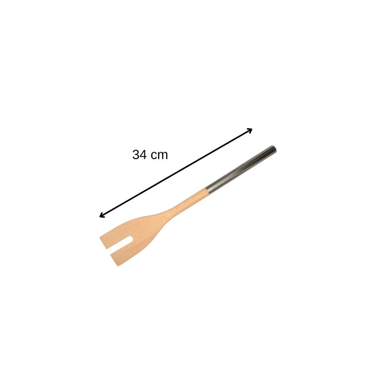 Ensemble de 2 Fourchettes à salade verte en bois 34 cm Fackelmann Boissellerie