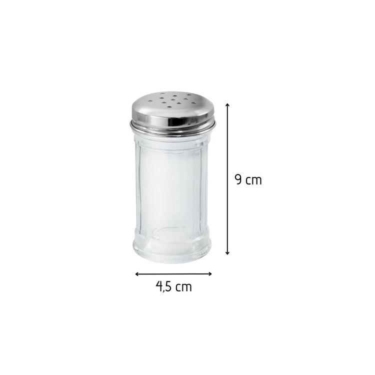 Ensemble de 2 Saupoudreuses de cuisine en verre 9 cm Fackelmann Basic