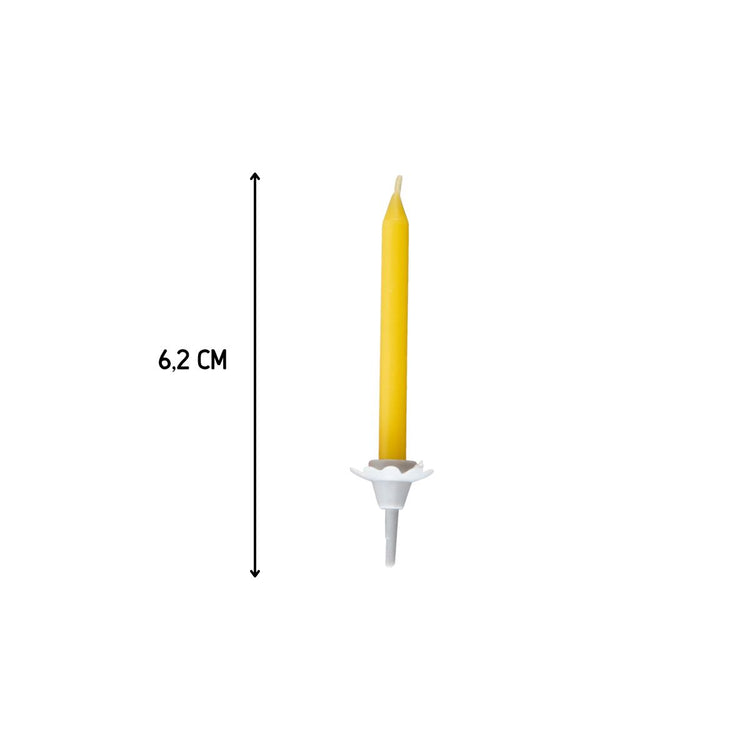 Ensemble de 48 bougies d'anniversaire et 24 bobèches Fackelmann Rio Party