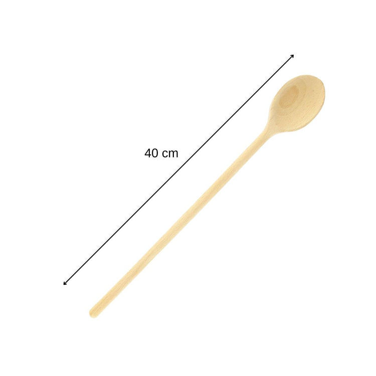 Ensemble de 2 Cuillères de cuisine en bois 40 cm Fackelmann Wood Edition