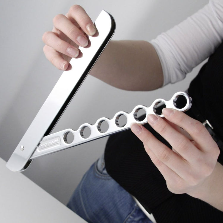 Ensemble de 2 Crochets pliants gris Fackelmann Tecno