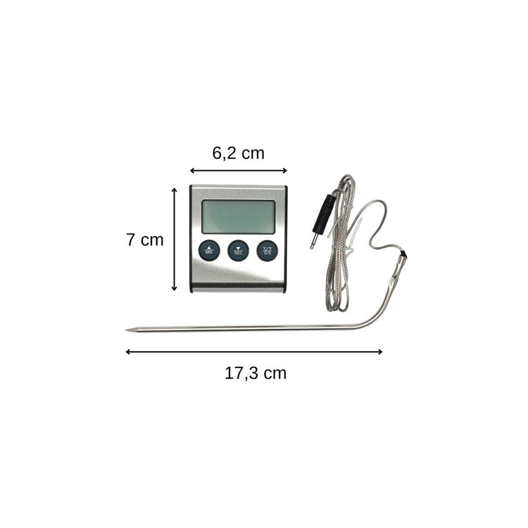 Set de 2 thermomètres de cuisine digital avec sonde Fackelmann Basic