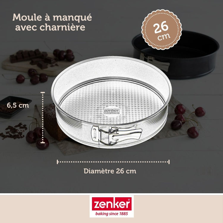 Ensemble de 2 Moules à manqué à charnière 26 cm Zenker Black Metallic