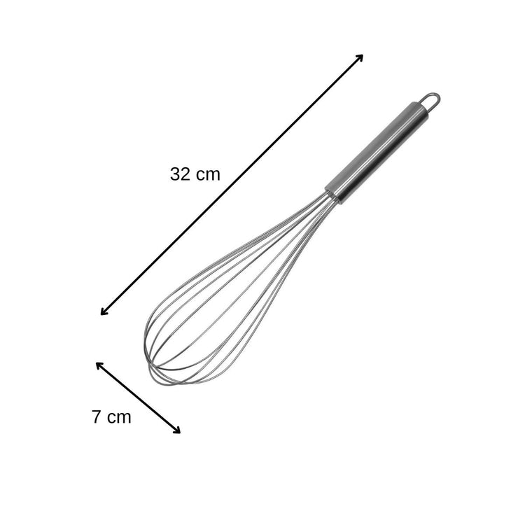 Ensemble de 2 Fouets de cuisine et de pâtisserie en inox 32 cm Fackelmann Elemental