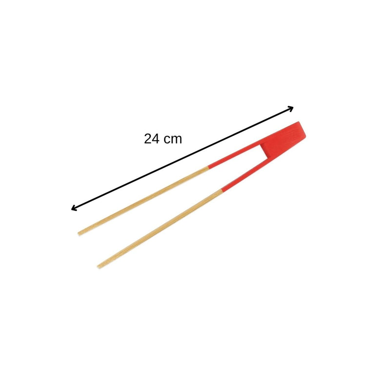 Set de 2 ustensiles de cuisine pince cuisine en bois Fackelmann Boisselerie