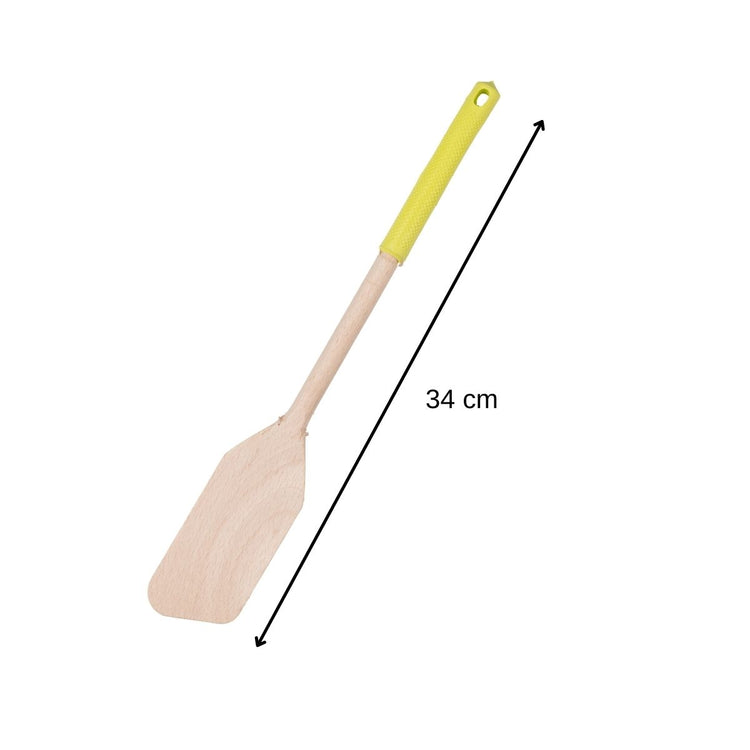 Spatule en bois avec manche en silicone coloré Fackelmann Wood Edition