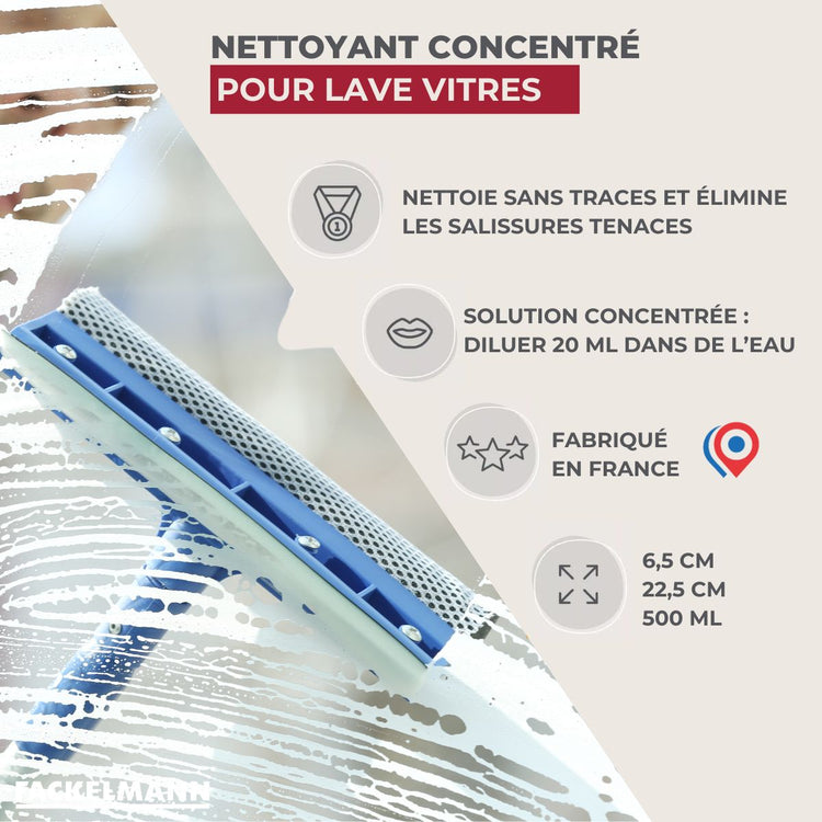 Nettoyant concentré pour lave vitres 500 ml Fackelmann