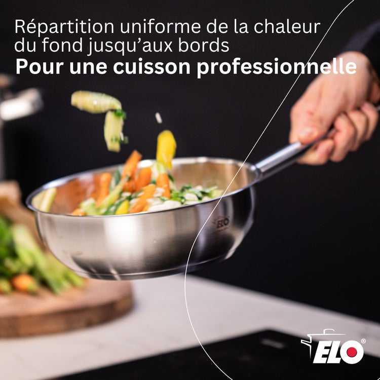 Sauteuse 16 cm en acier inoxydable 18/8 Elo Profi Cuisine