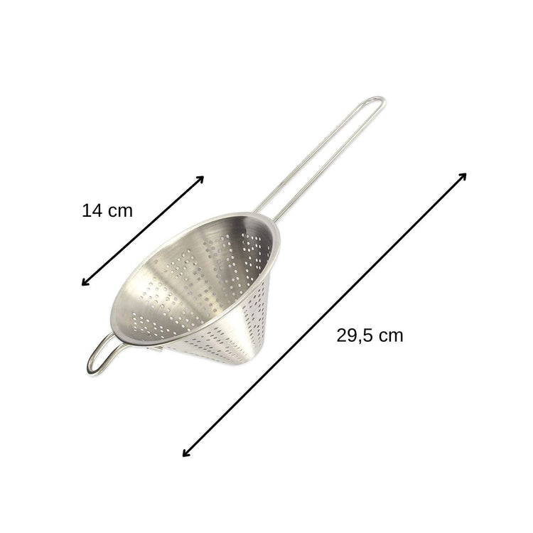Duo Passoire tamis 19 cm et Chinois conique 30 cm Fackelmann Basic