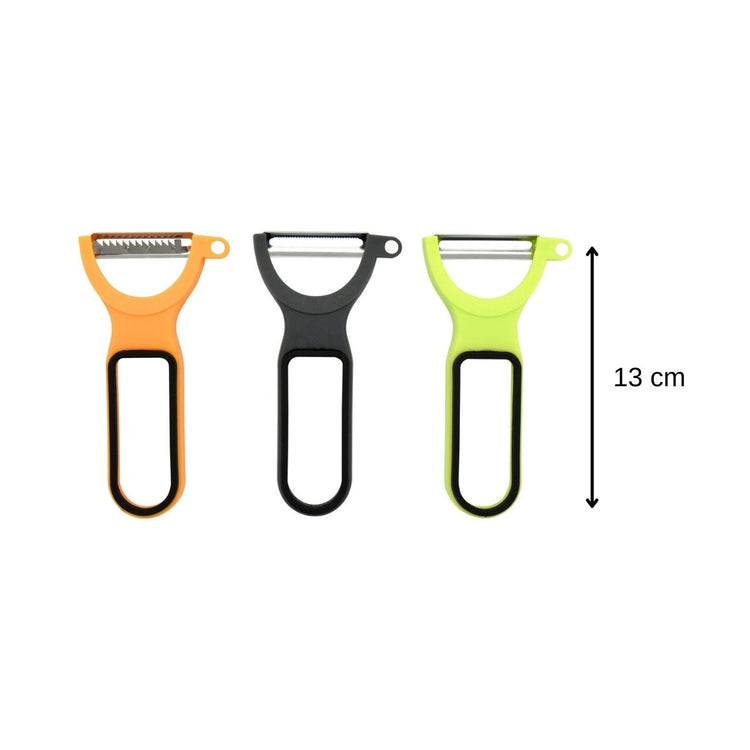 Lot de 3 rasoirs à légumes Fackelmann Colors Edition