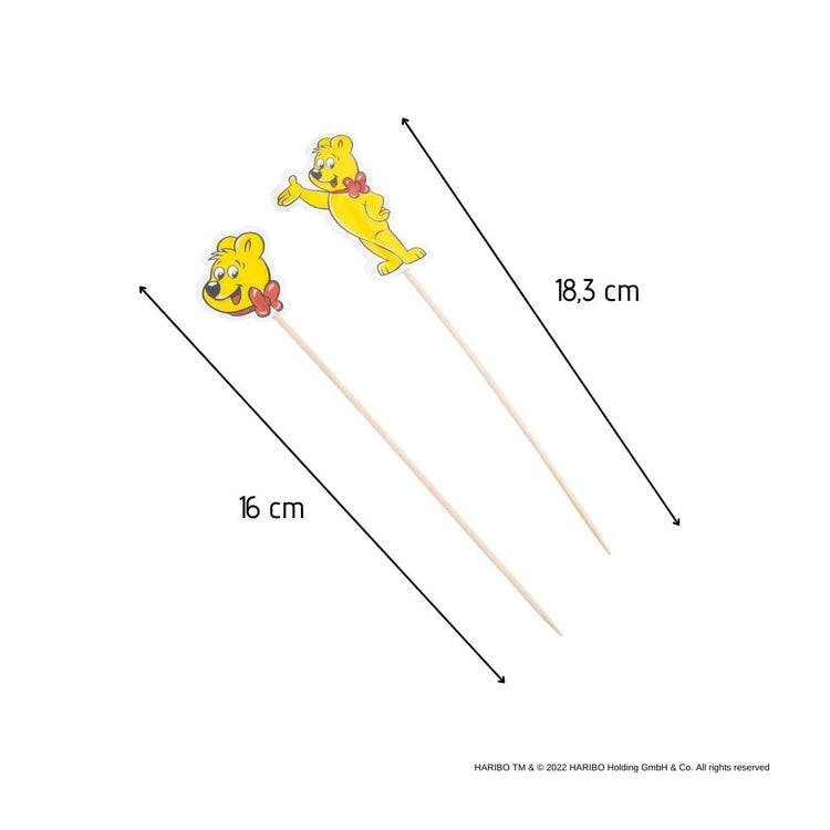 Lot de 24 piques apéritif avec décoration Zenker Haribo