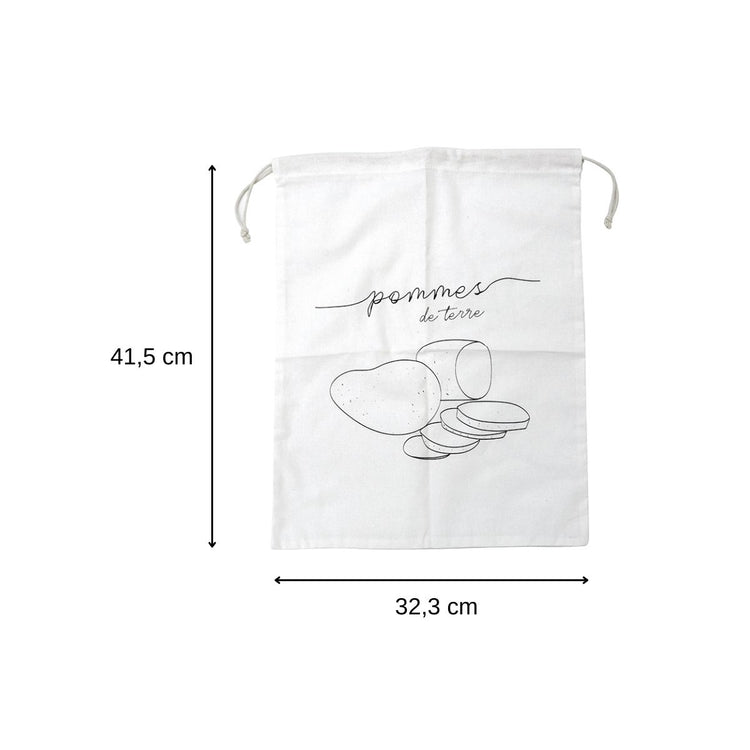 Sac de conservation pour pommes de terre en coton Fackelmann Eco Friendly