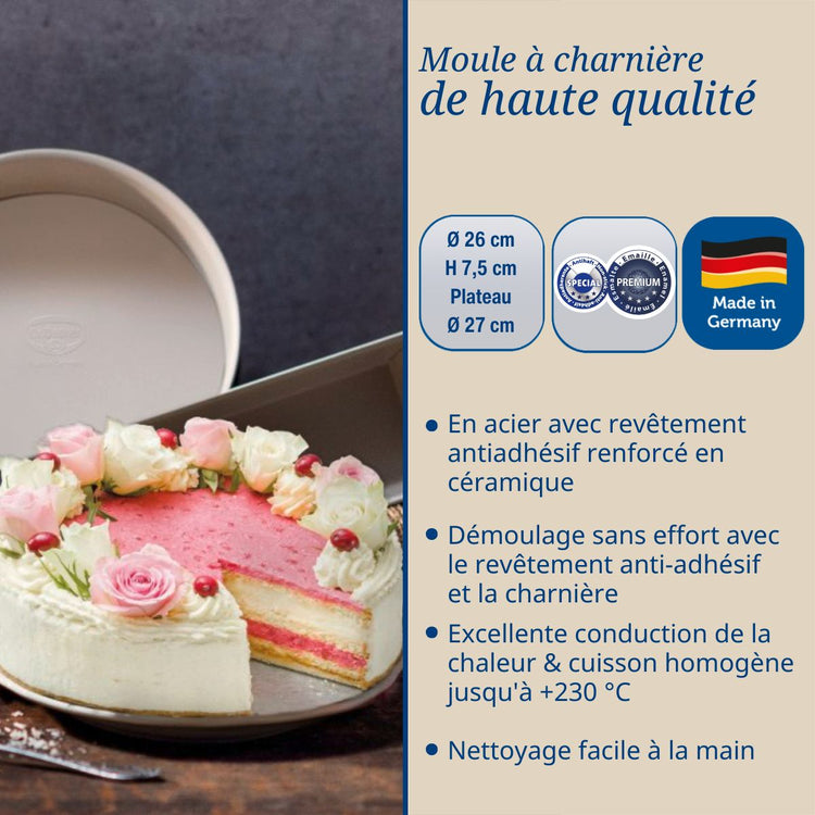 Moule à manqué à charnière 26 cm Dr. Oetker Back-Trend