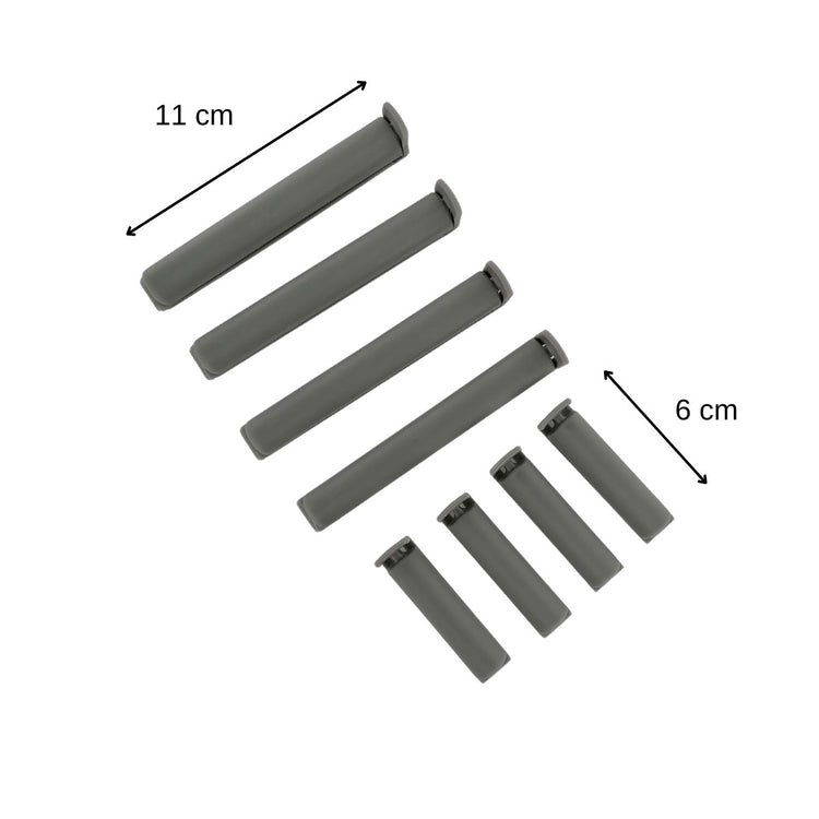 Lot de 8 clips fermeture de sachet Fackelmann Tecno