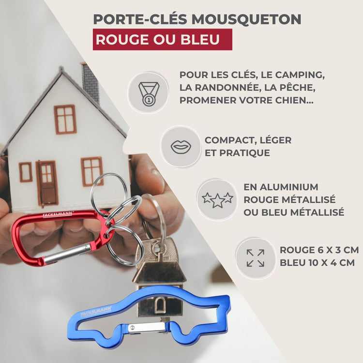 Petit mousqueton porte clé Fackelmann Tecno