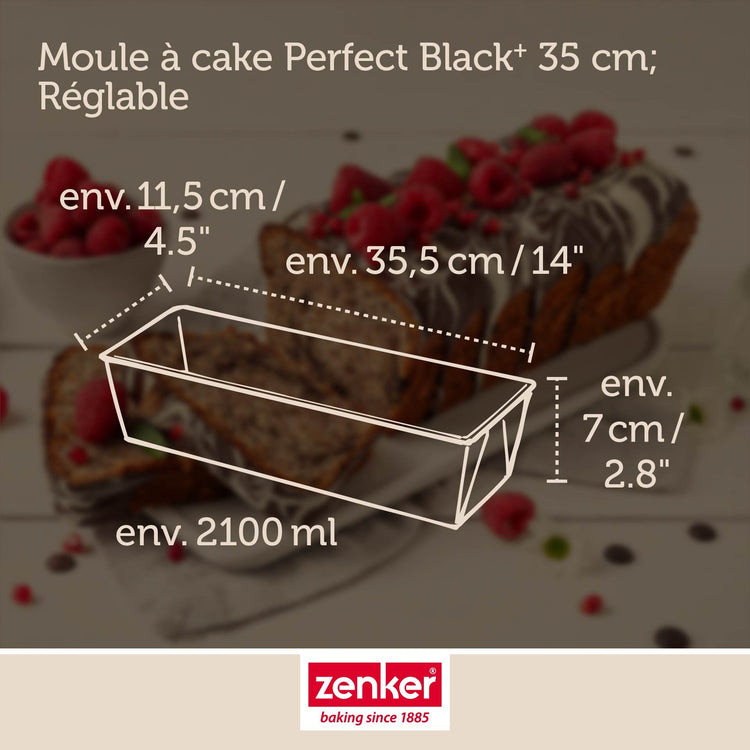 Moule à cake 35 x 11,5 x 7 cm Zenker PerfectBack+