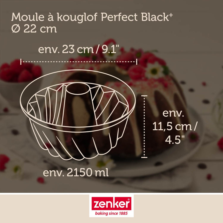 Moule à kouglof 22 cm Zenker PerfectBack+
