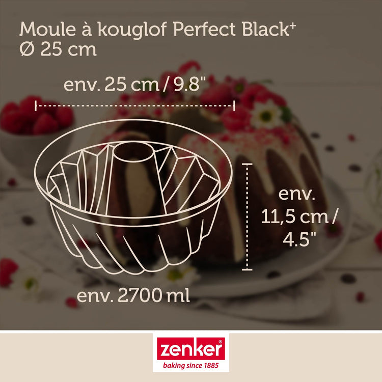 Moule à kouglof 25 cm Zenker PerfectBack+