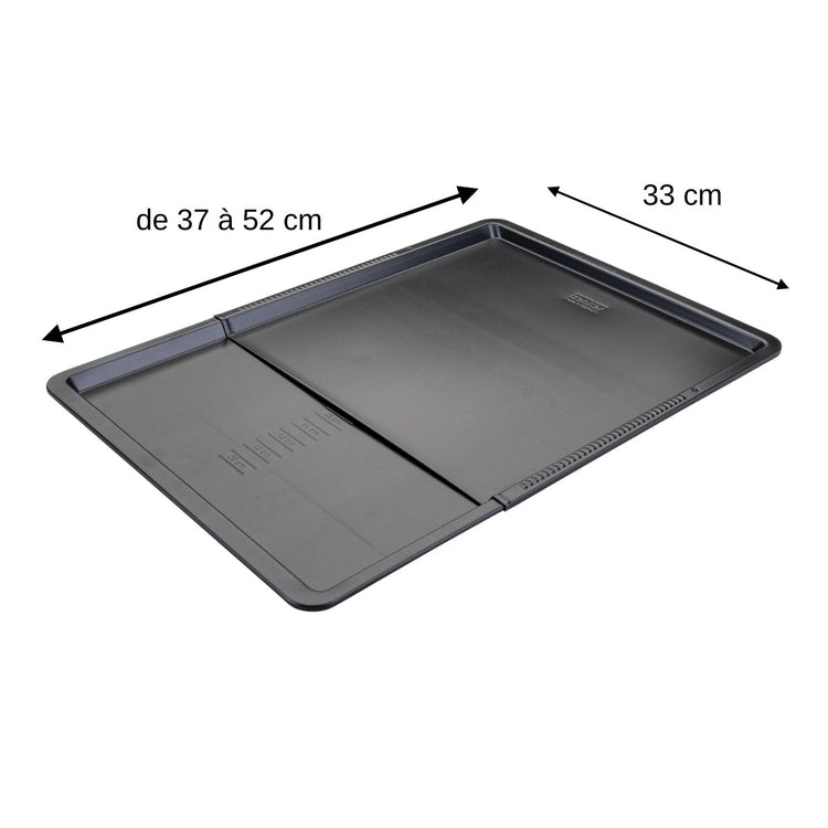 Plaque de cuisson four extensible de 37 à 52 cm Zenker Perfect Black +