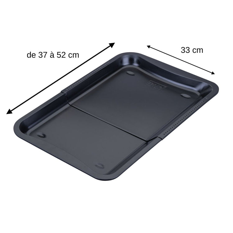 Plaque de four extensible de 35-52 x 32 cm Zenker Perfect Black +