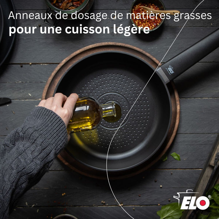 Poêle 28 cm antiadhésive sans PFAS Elo Smart Wave