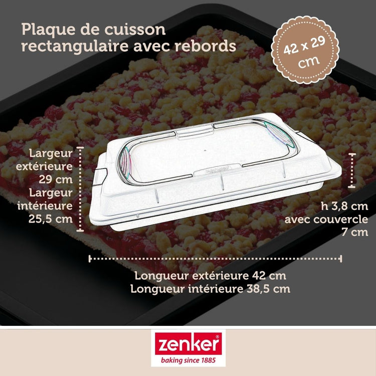Plaque de cuisson 42 cm avec couvercle Zenker Special To Go