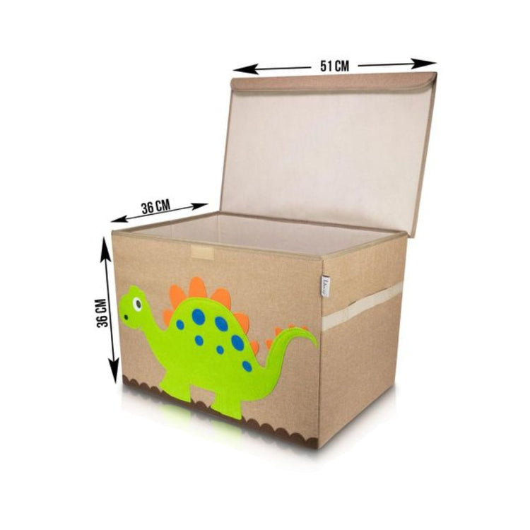 Boîte de rangement "dinosaure Stégosaure " avec grand couvercle, 51 x 36 x 36 cm Lifeney