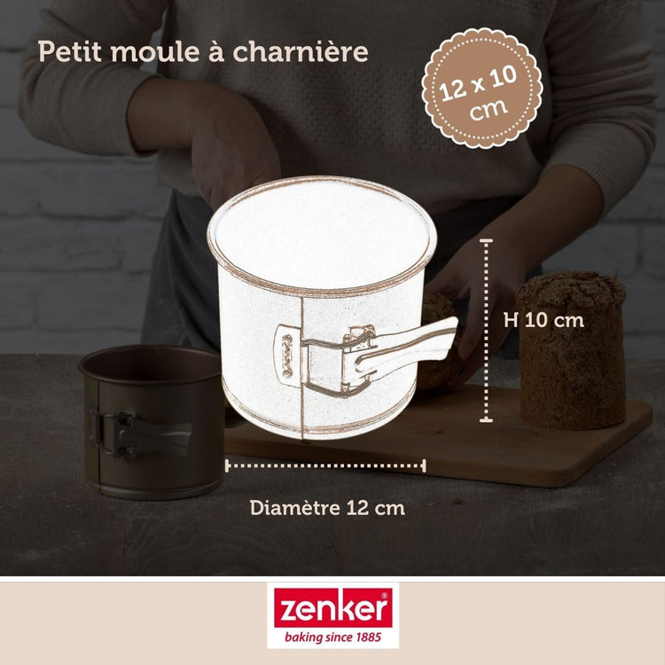 Set de 4 ustensiles de pâtisserie moule à gâteaux bols et spatule Zenker Mojave Gold