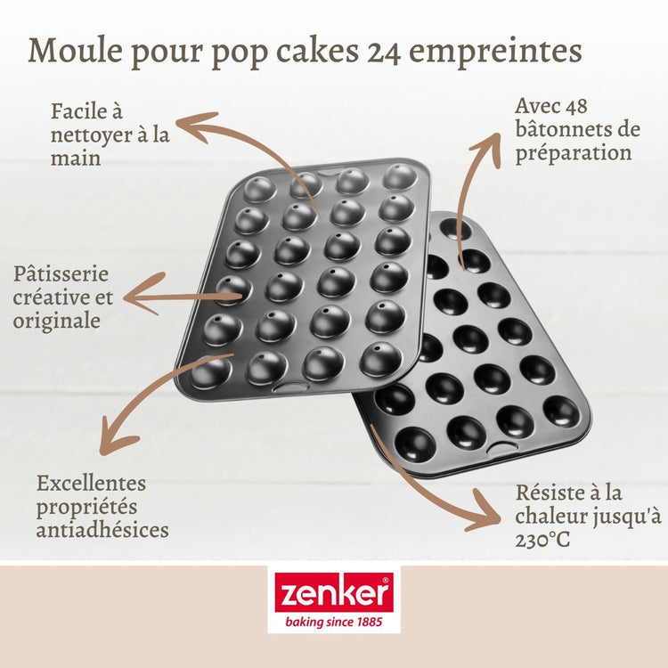 Set de 4 ustensiles de pâtisserie moule à gâteaux 2 bols et spatule Spécial créative Spécial créative Zenker Spécial créative