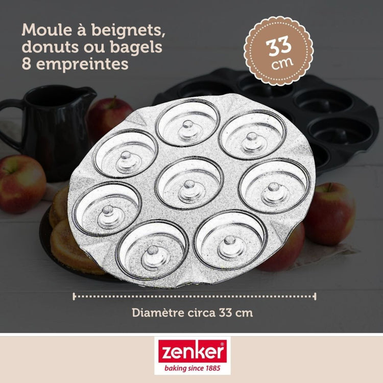 Set de 4 ustensiles de pâtisserie moule à gâteaux 2 bols et spatule Black mettallic Black mettallic Zenker Black mettallic