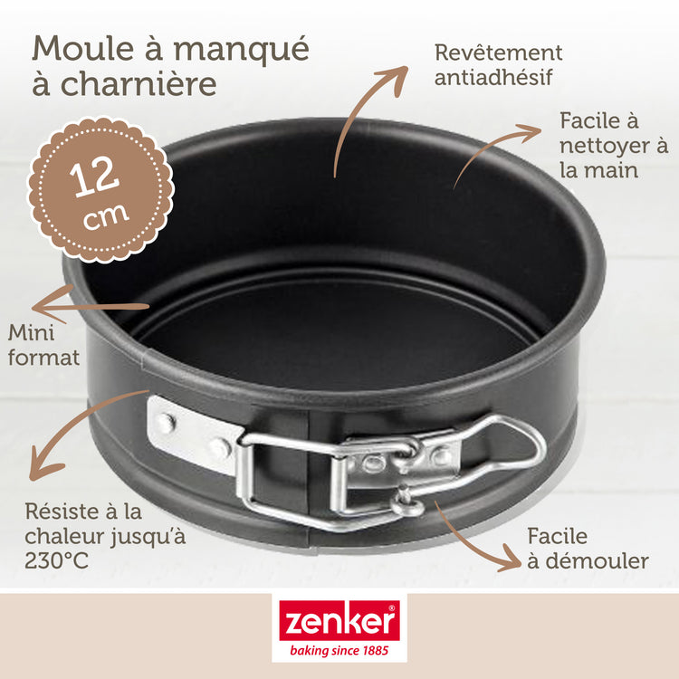 Set de 4 ustensiles de pâtisserie moule à manqué 2 bols et spatule en silicone Spécial mini Spécial mini Zenker Spécial mini