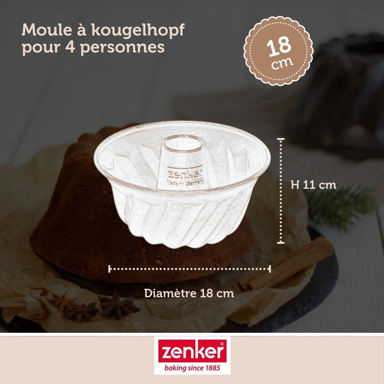 Set de 4 ustensiles de pâtisserie moule à gâteaux bols et spatule Spécial mini Spécial mini Zenker Spécial mini