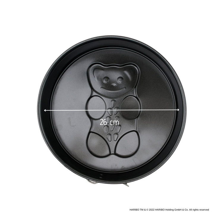 Set pâtisserie avec moule à manqué 26 cm à charnière motif ourson, 2 bols à mixer et spatule Zenker