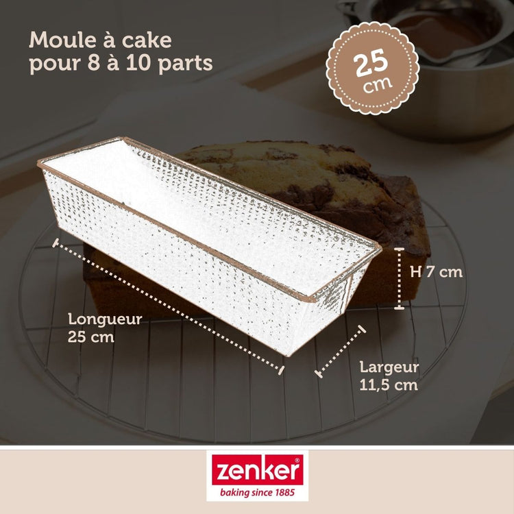 Set pâtisserie avec moule à cake 25 cm, 2 bols à mixer, verre mesureur et spatule Zenker