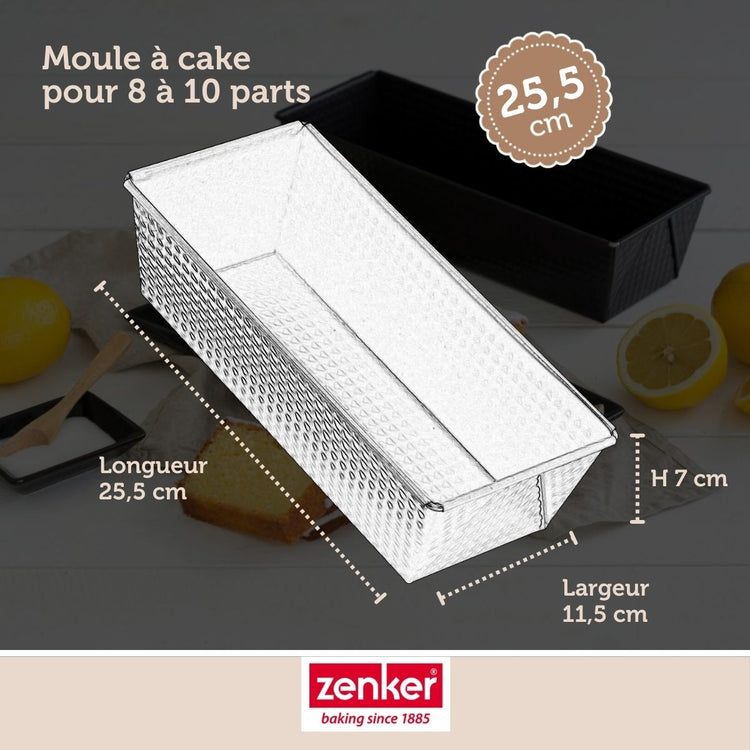 Set de 5 ustensiles de pâtisserie moule à gâteaux bols à mixer spatule en silicone et verre mesureur Black metallic Black mettallic Zenker Black mettallic