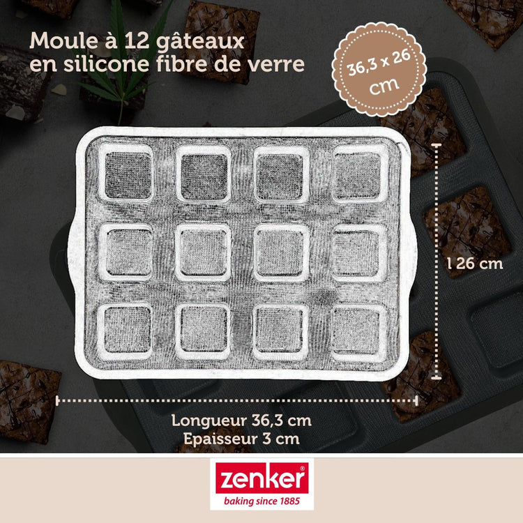 Set de 5 ustensiles de pâtisserie moule à gâteaux bols spatule et verre doseur Silicone fibre de verre Silicone fibre de verre Zenker Silicone fibre de verre