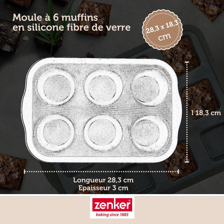 Set de 5 ustensiles de pâtisserie moule à gâteaux bols spatule et verre doseur Silicone fibre de verre Silicone fibre de verre Zenker Silicone fibre de verre