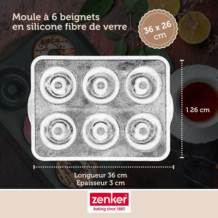 Set de 5 ustensiles de pâtisserie moule à gâteaux 2 bols spatule pâtisserie et verre doseur Silicone fibre de verre Silicone fibre de verre Zenker Silicone fibre de verre