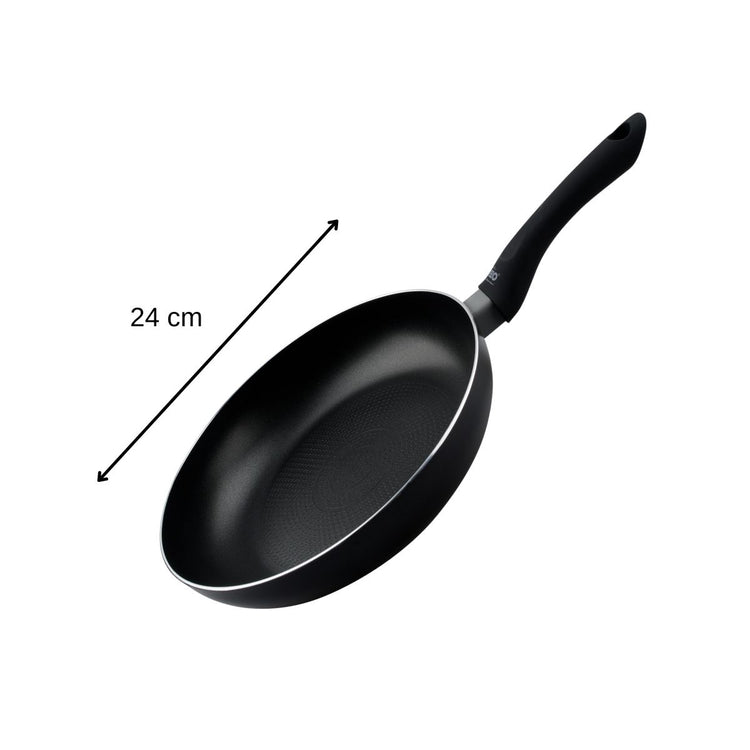 Lot de 2 poêles de cuisine 20 cm et 24 cm fond en nid d'abeille Elo Smart life