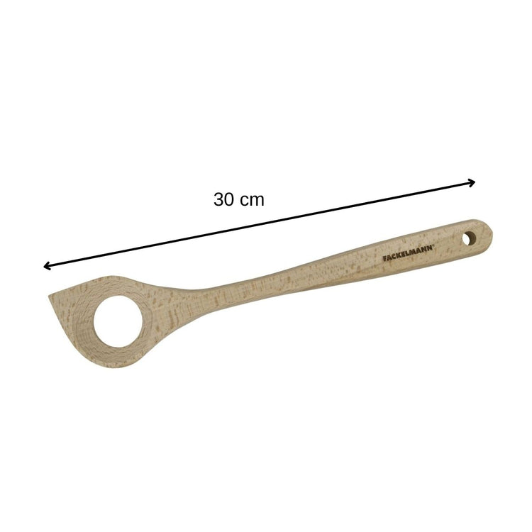 Lot de 3 cuillères en bois 30 cm Fackelmann Nature