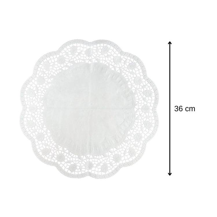 Lot de 30 napperons papier ronds pour tartes et gâteaux Zenker Smart Pastry