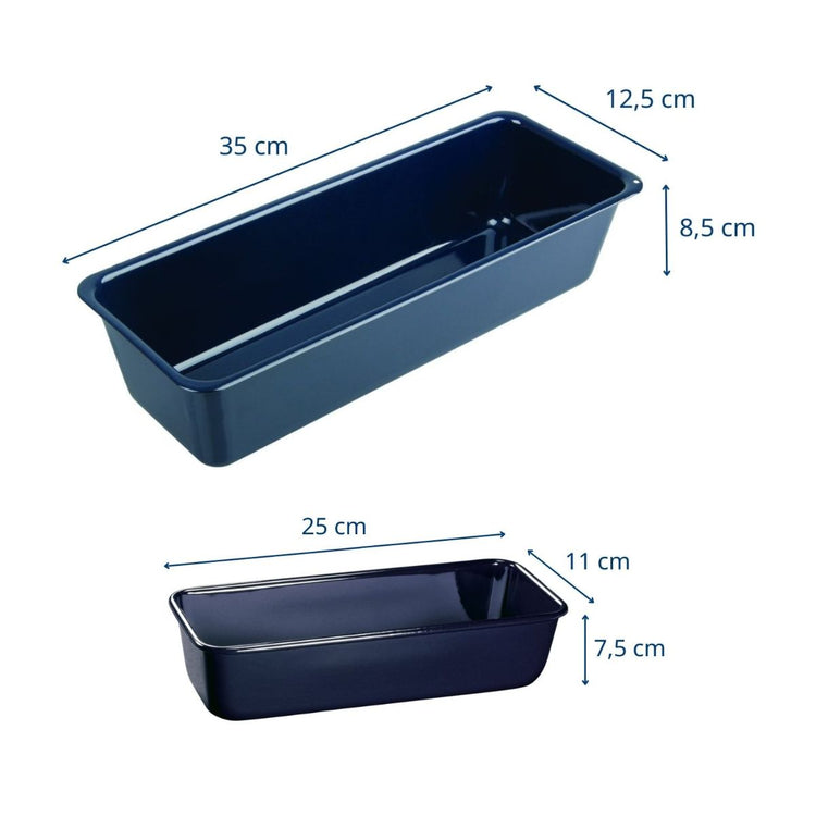 Ensemble de 2 moules à cake de 25 cm et 35 cm Dr. Oetker Back Liebe